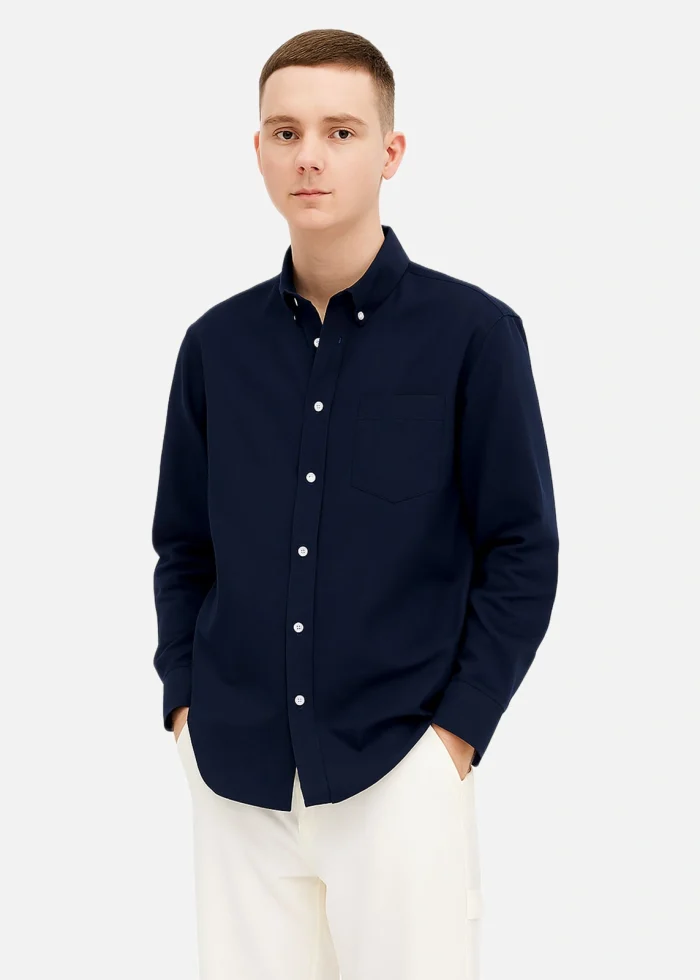 Regular-Fit-Blue-Oxford-Shirt
