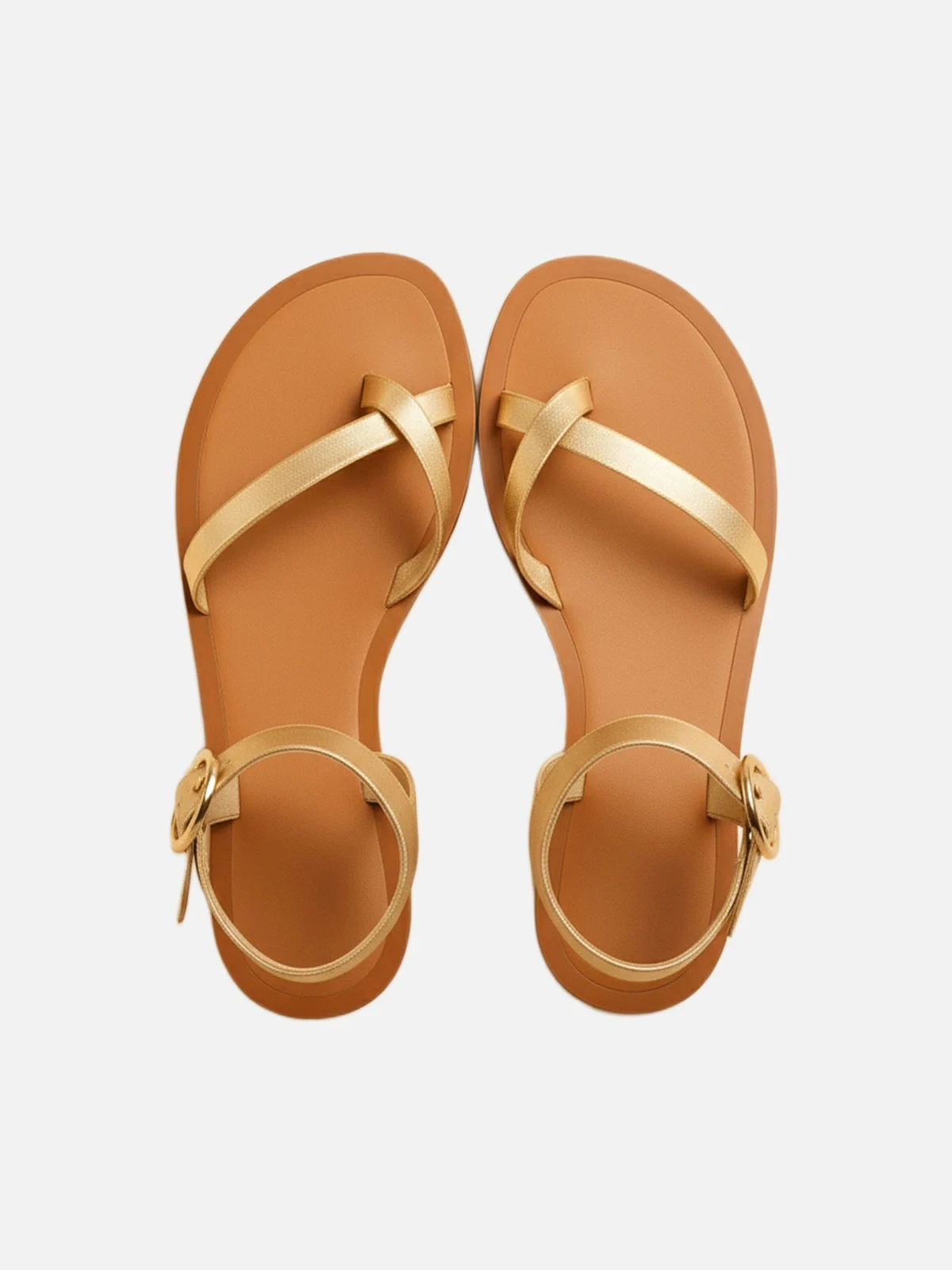 The-Metallic-Gold-Women's-Sandals - Image 3